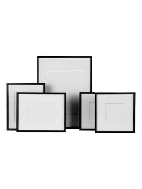 john lewis and partners aluminium mounted photo frames set of 5 black house by john lewis