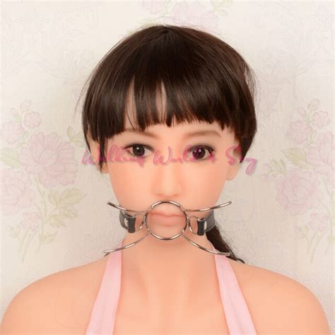 Spider X Style Flirting Oral Fixation Mouth Gag Stainless Steel Pu Leather Bite Mouth Stuffed