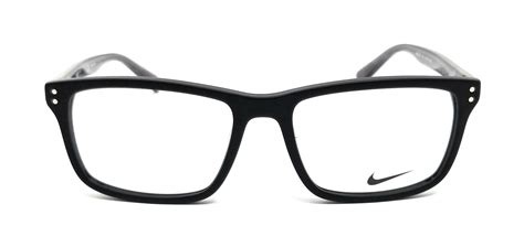 Nike Eyeglasses 7238 002 Matte Black Grey Modified Rectangle Men 52x16x140 886895304276 Ebay