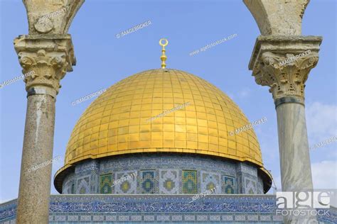 Dome Of The Rock Temple Mount Jerusalem Israel Asia Stock Photo