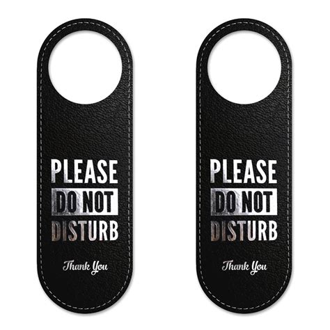 Buy Quality Clever Do Not Disturb Double Sided Door Knob Hanger Sign 2 Pack Professional