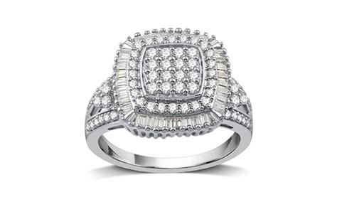 Up To 92 Off On 1 CTTW Diamond Fashion Ring Groupon Goods