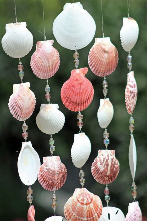 Driftwood Seashell Wind Chimes Handcrafted By