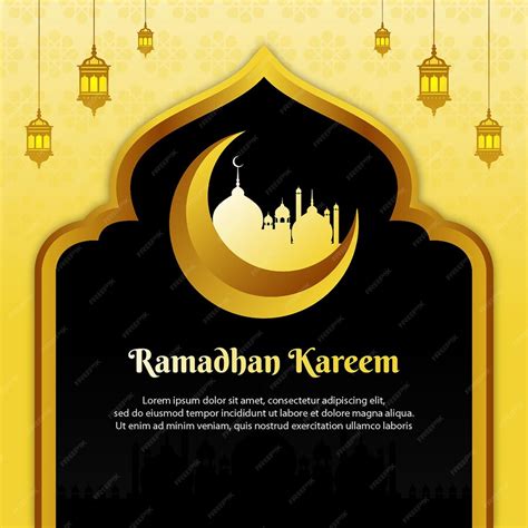 Premium Vector Ramadhan Kareem Template Banner