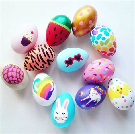 Fun Acrylic Painted Easter Eggs Crafty Morning