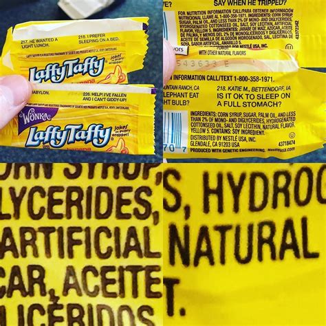 Two Banana Laffy Taffys Purchased About A Year Apart One Claims