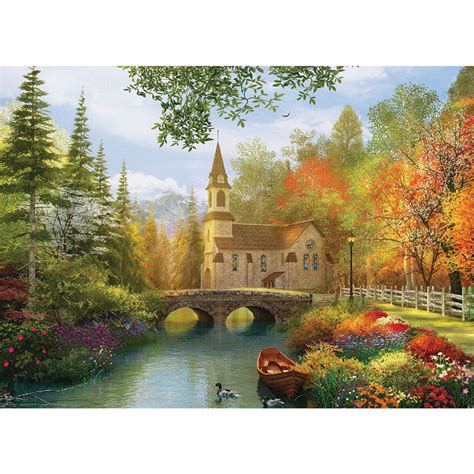 Autumn Church 1000 Piece Jigsaw Puzzle Spilsbury