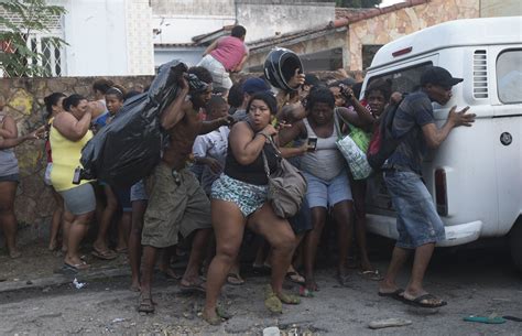 squatters brazil police clash in rio de janeiro