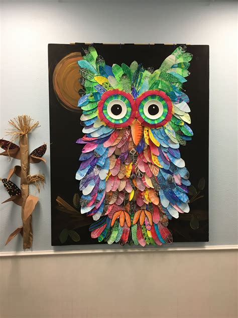 Collaborative owl. Created by students and staff at The Guthrie School ...