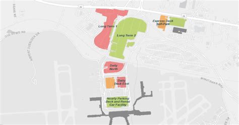 Charlotte Airport Map Parking Terminals Car Gate Charlotte