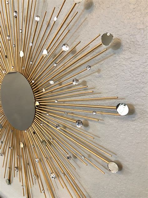 30 Glamorous Sunburst Mirror Starburst Mirror Mirror Etsy Gold