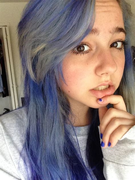 Faded Blue Envy Splat Youtube Sarah Noelle Miller Hair Inspiration