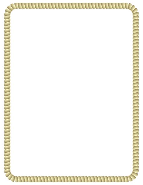 Rope Border - Openclipart png image