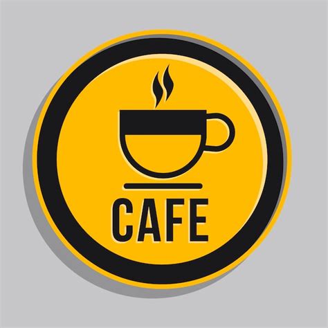 Free Vector Flat Design Cafe Signage Template