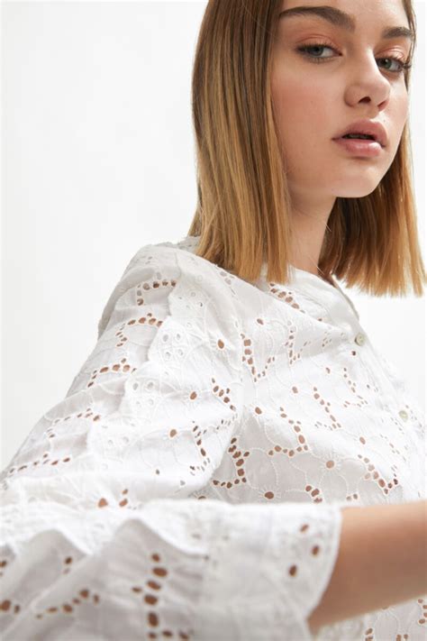 Camisa En Broderie Blanco — Lolita