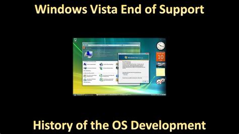 Windows Vista End Of Support Some History On The Os Development Youtube