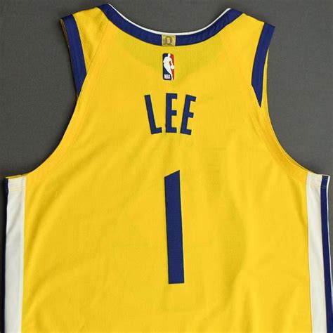 Phil hecken is a still maintaining their tradition of keeping only the city name on the jerseys, the warriors wore san. Damion Lee - Golden State Warriors - Game-Worn Statement Edition Jersey - 2019-20 NBA Season ...