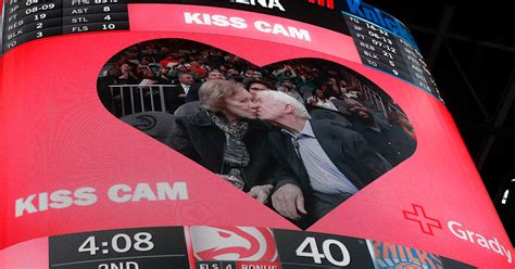 Jimmy Carter And Wife Share A Smooch On Kiss Cam