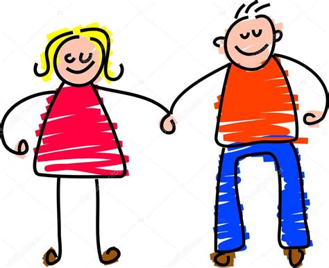 Happy Couple Cartoon — Stock Vector © Prawny 64295891