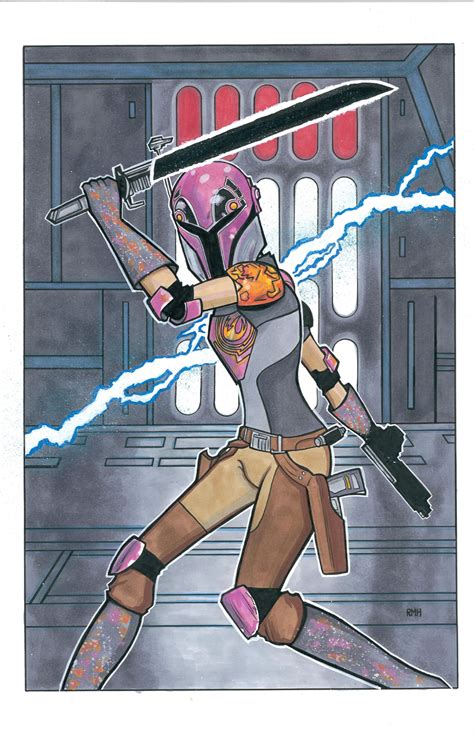Sabine Wren Star Wars Rebels In Colin Solan S Star Wars Comic Art