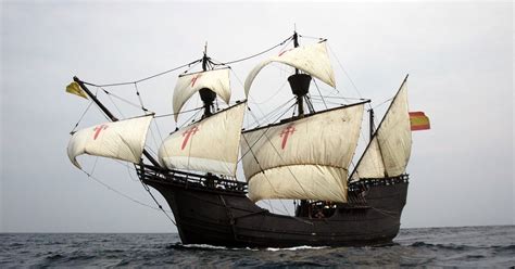 Replica Of First Ship To Circumnavigate The Globe Sailing Into Weymouth