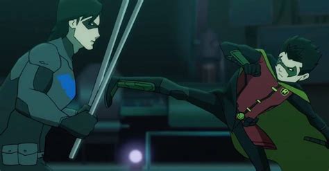 Watch Nightwing Damian Wayne Battle In Batman Vs Robin Clip