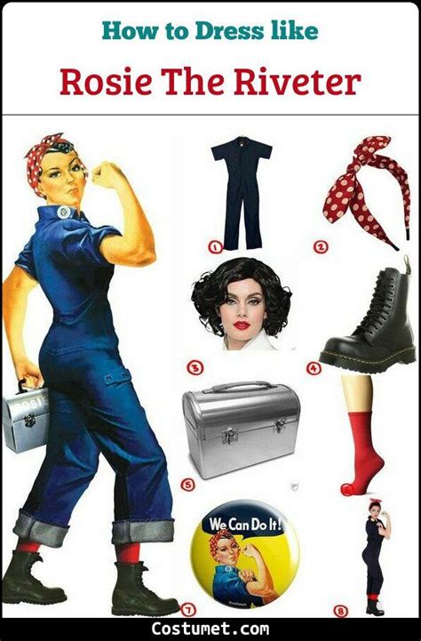 rosie the riveter costume for cosplay and halloween 2023 rosie the riveter costume rosie the