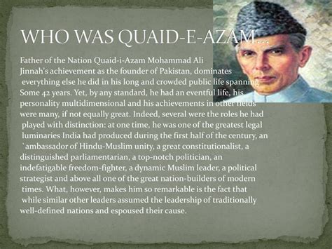 When neighboring nations heard about prince vladimir's intention to adopt a national religion, they sent ambassadors to persuade the prince to adopt their faith. PPT - QUAID-E-AZAM MUHAMMAD ALI JINNAH PowerPoint ...