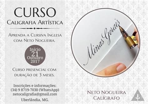 Curso Presencial De Caligrafia Artística