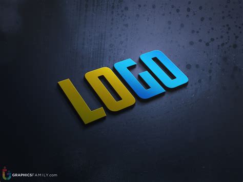 38 Download 3d Logo Mockup Psd Template Free 7615mockup