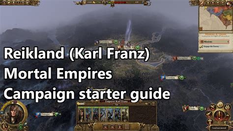 Reikland Karl Franz Campaign Starter Guide Mortal Empires Campaign