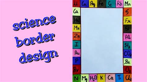Easy Simple Border Design For Science Project Lwytm Eqvpm