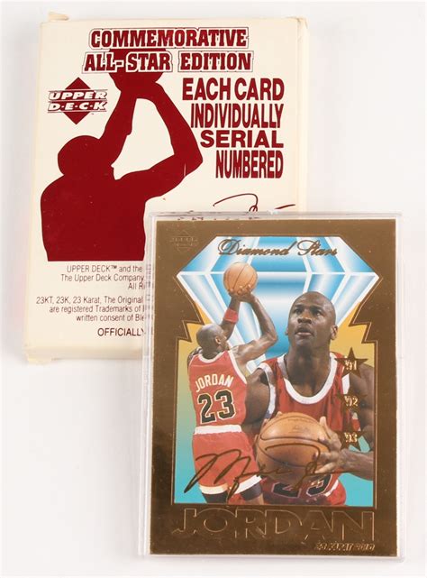 4 x 3 x 0.1 inches; 1996 Michael Jordan LE 23kt Gold Upper Deck Baseball Card | Pristine Auction