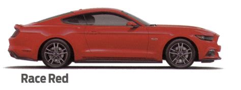 2016 Mustang Color Information