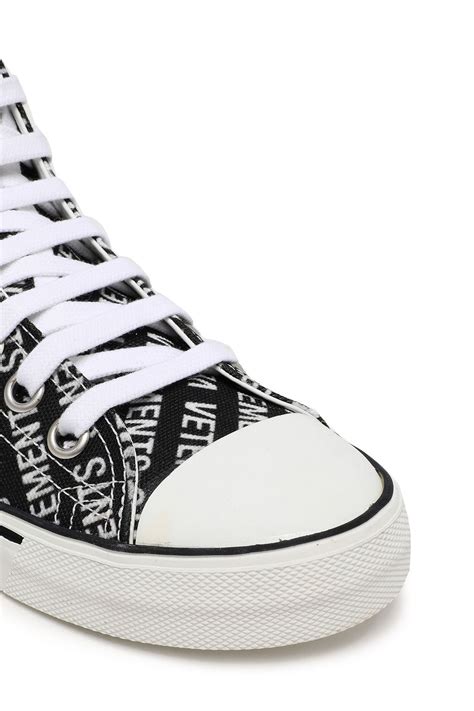 Vetements Canvas High Top Sneakers The Outnet