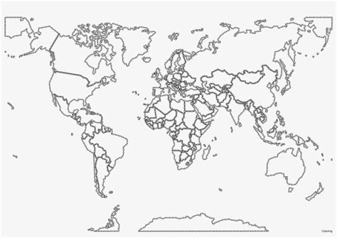 World Map Coloring Pages Learny Kids