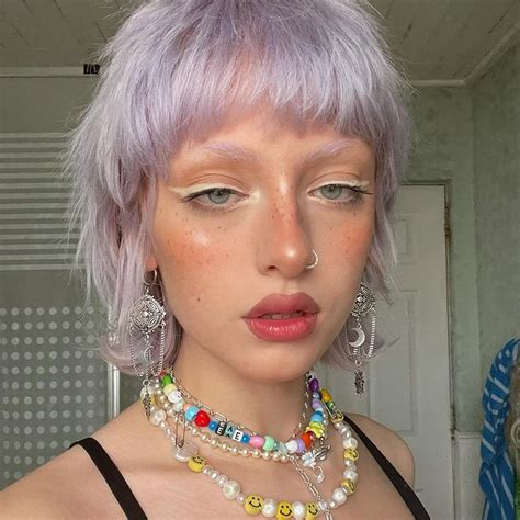 No Eyebrows Eyebrows In 2021 Mullet Hairstyle Hair Inspo Color