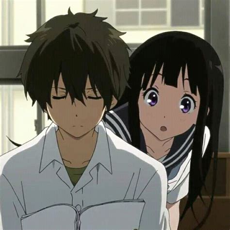 Chitanda Eru And Oreki Houtarou Anime Cặp đôi Văn Hóa