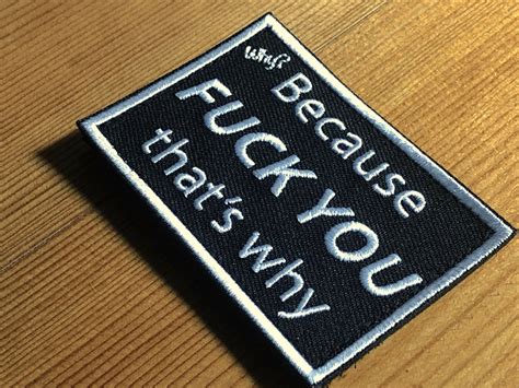 why because fuck you that s why special forces unit black etsy uk