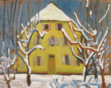 Gabriele Munter Murnau Gelbe Haus 1909 Gabriele Münter Winter