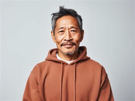 premium ai image 50 year old asian man emotional dynamic pose