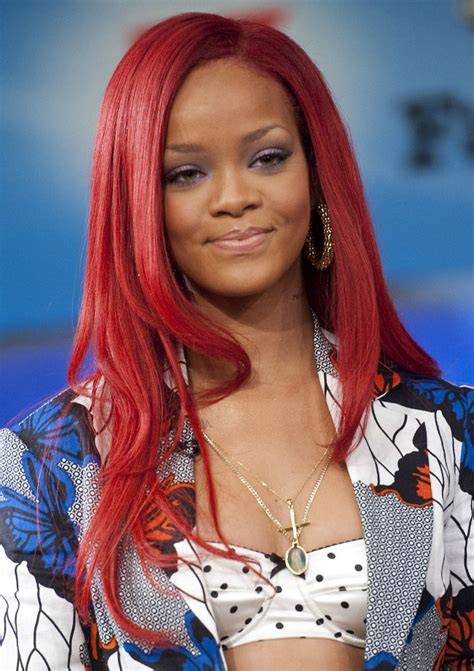 Rihanna With Straight Hair Long Straight Cut Rihannas Most