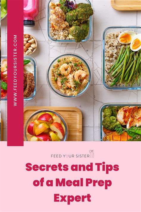 meal prep secrets and tips from a meal prepping expert — feed your sister