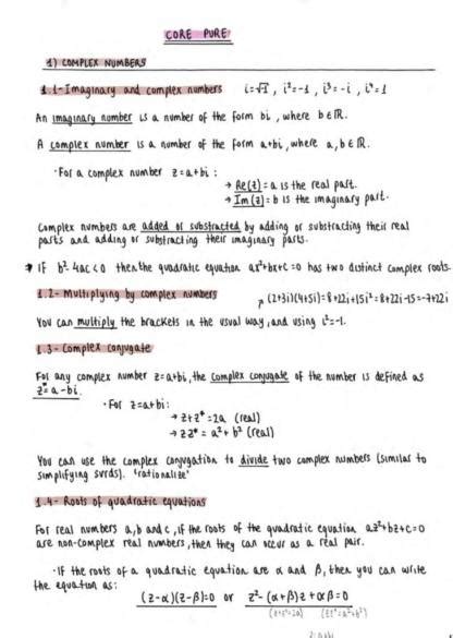 Pure Mathematics Edexcel As Mathematics Year 1 Complete Notes