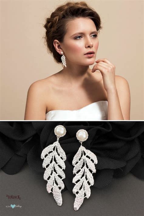 Wedding Gown Matching Earrings Wedding