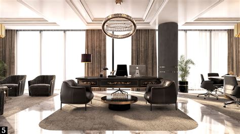 Neo Classic Ceo Office Interior Design Istanbul On Behance In 2021