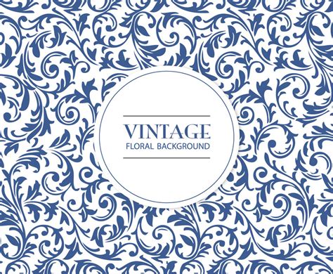 Vintage Floral Pattern Background Vector Art And Graphics