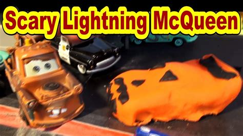 Pixar Cars Lightning Mcqueen Scary Halloween Play Doh Pumpkin To Fool