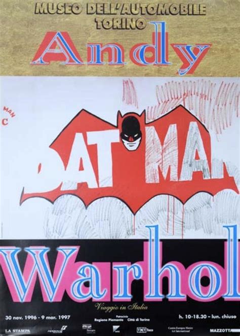 Andy Warhol Batman 1997 Original Vintage Poster At 1stdibs