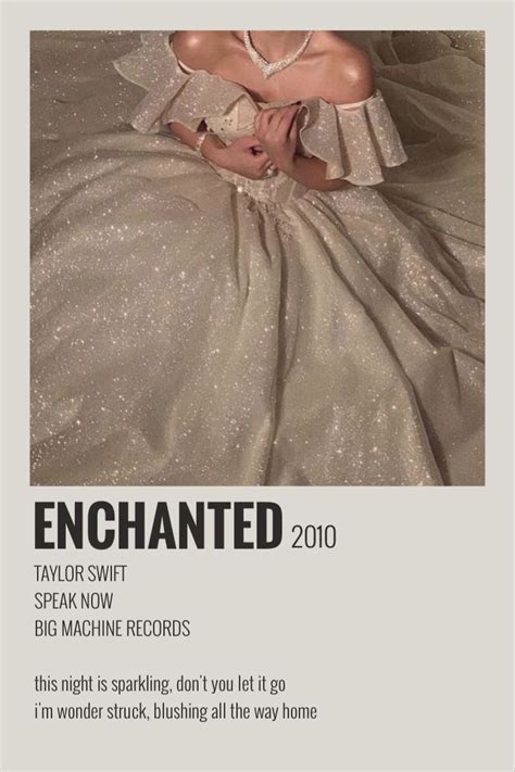 Enchanted Ts Polaroid Taylor Swift Posters Taylor Swift Album